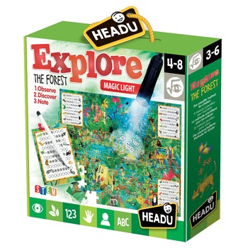 Puzzle Headu S.T.E.M. - Explorati padurea, 70 piese Puzzle Headu S.T.E.M. - Explorati padurea, 70 piese