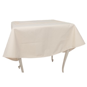 Fata de masa Valentini Bianco , confectionata din bumbac 100%, cu broderie inserata, ovala, BK002 160x220 cm Fata de masa Valentini Bianco , confectionata din bumbac 100%, cu broderie inserata, ovala, BK002 160x220 cm