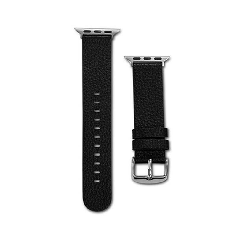 Curea pentru Apple watch 38 mm, Piele, Negru