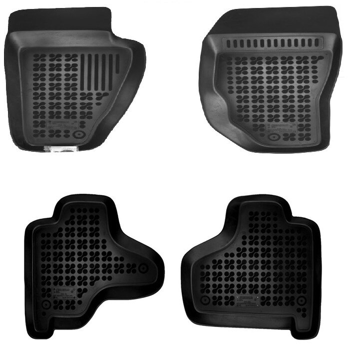 Set 4 covorase interior din cauciuc stil tavita MAGSTAR LUX dedicate, compatibile cu Jeep Cherokee IV 2008-, Negru