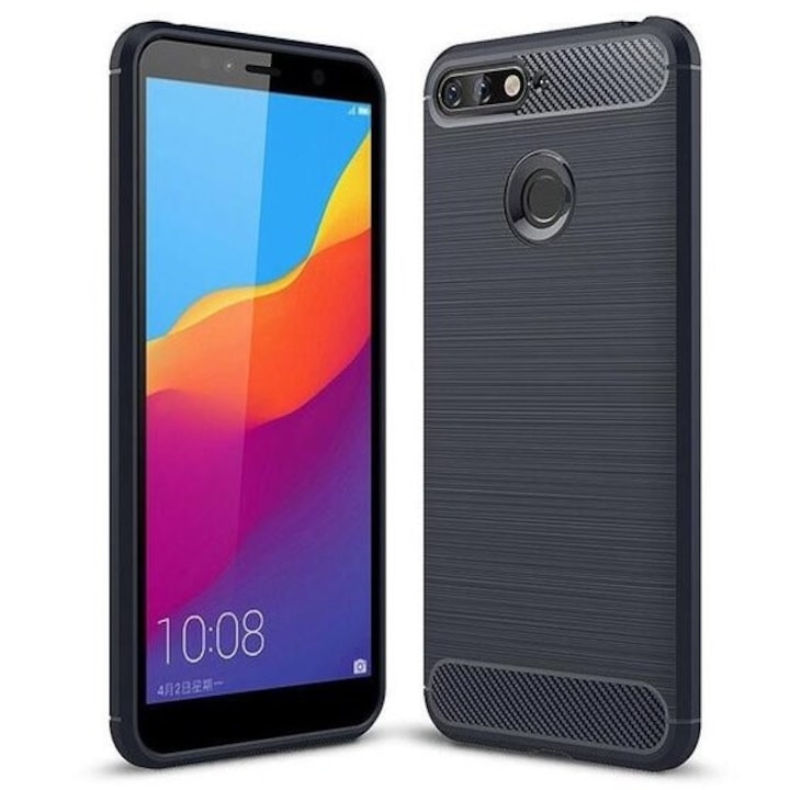 Силиконов калъф Carbon за Huawei Y6 2018 Y6 Prime 2018 , Черен