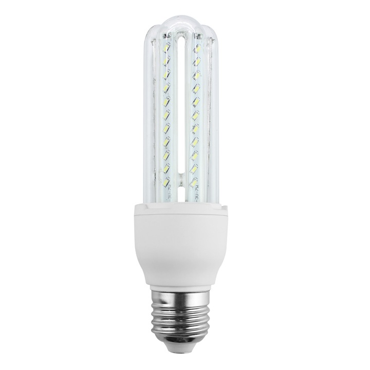 Крушка LED 3U Sidef, E27, 7W (56W), 6500K, Енергиен клас G, Автономия 30000 часа, Студена светлина