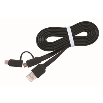 Cablu de date micro USB lightning, Gembird, Negru Cablu de date micro USB lightning, Gembird, Negru