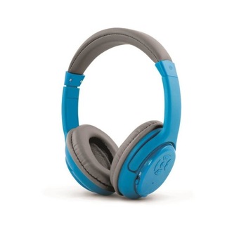 Casti Stereo Bluetooth 3.0, microfon, diametru 40 mm, culoare albastru Casti Stereo Bluetooth 3.0, microfon, diametru 40 mm, culoare albastru