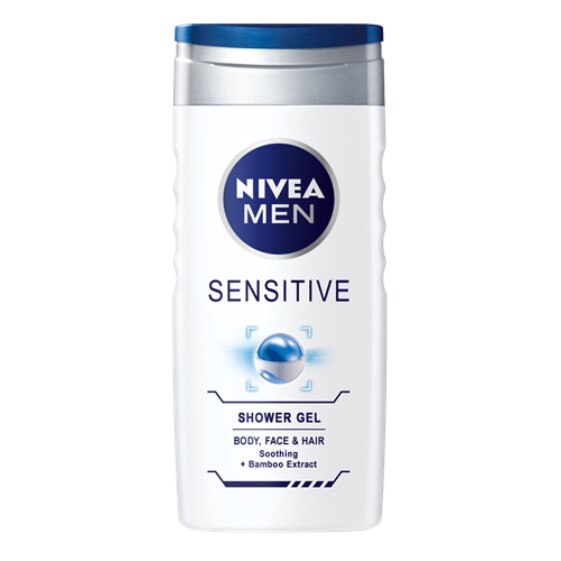 Gel de dus corp, fata si par Nivea Men Sensitive 250ml