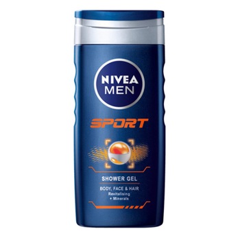 Gel de dus corp, fata si par Nivea Men Sport 24h Fresh Effect 500ml Gel de dus corp, fata si par Nivea Men Sport 24h Fresh Effect 500ml