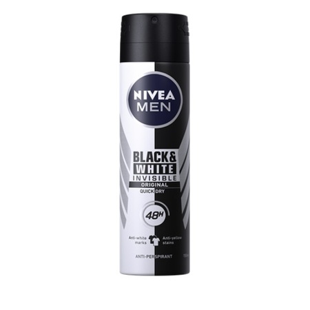 Deodorant Antiperspirant 48h Nivea Men Invisible Black White Original 150ml Emag Ro