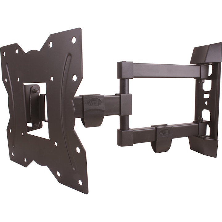 Стенна стойка за TV Well TVS-LCD-SW343-WL, Регулируема, 13"-43"