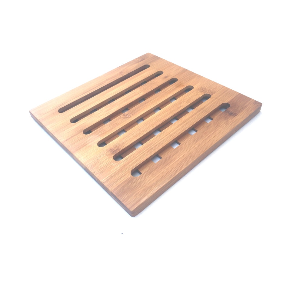 Suport din bambus pentru vase 20x20 cm