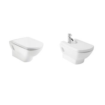 Set Gala Smart vas de toaleta suspendat, capac inchidere lenta si bideu suspendat cu capac inchidere normala Set Gala Smart vas de toaleta suspendat, capac inchidere lenta si bideu suspendat cu capac inchidere normala