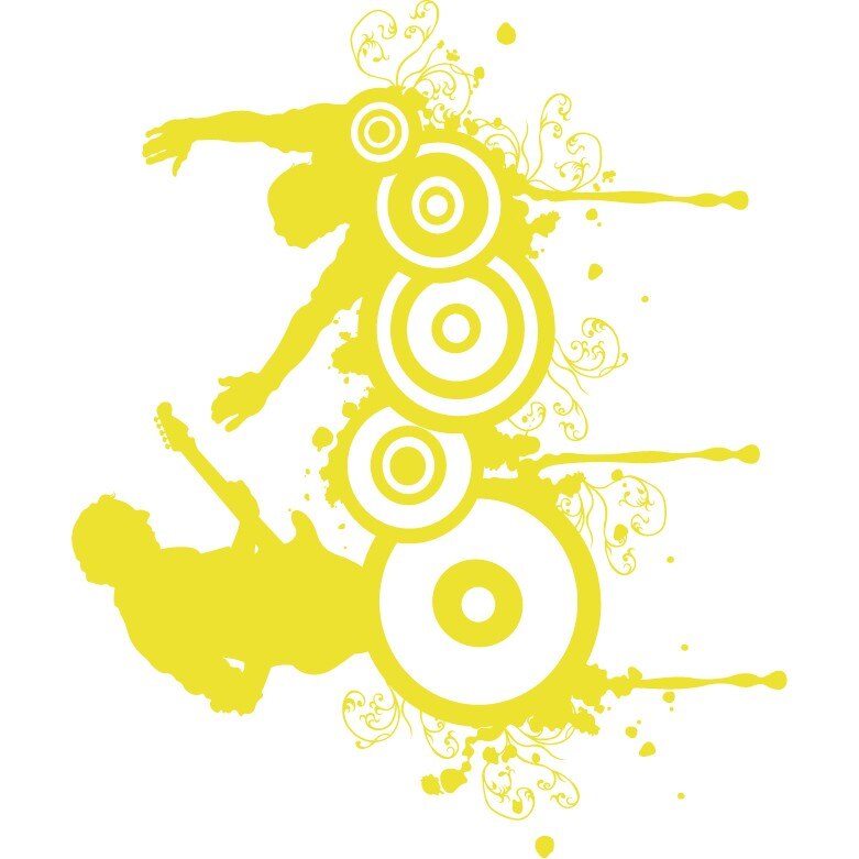 Arta si muzica - Sticker Decorativ - Lemon - 99 x 83 cm