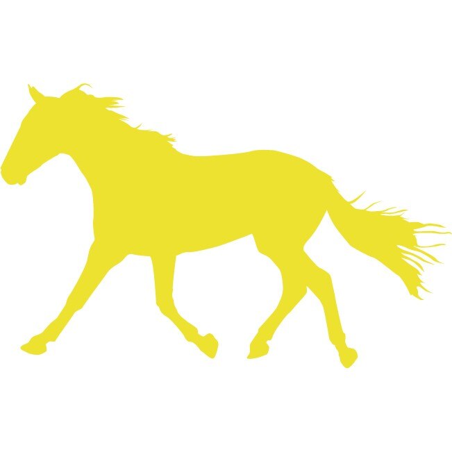 Armasarul vesnic admirat - Sticker Decorativ - Lemon - 132 x 83 cm