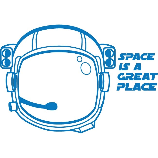 Astronaut - Sticker Decorativ - Albastru - 132 x 91 cm