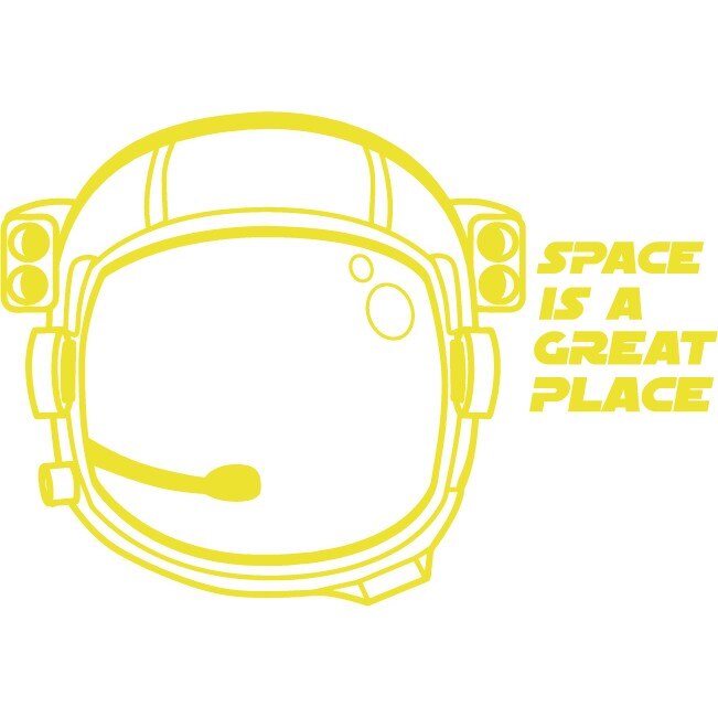 Astronaut - Sticker Decorativ - Lemon - 99 x 68 cm