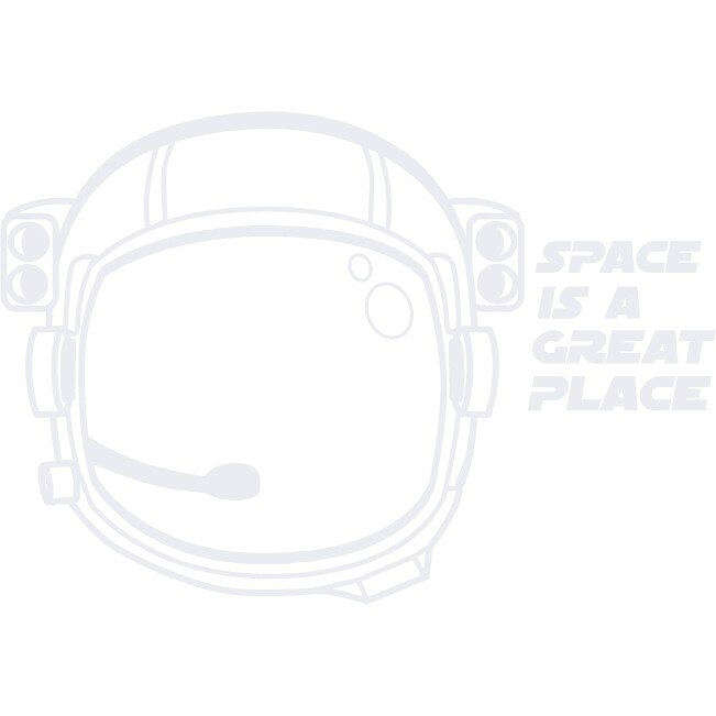 Astronaut - Sticker Decorativ - Alb polar - 99 x 68 cm