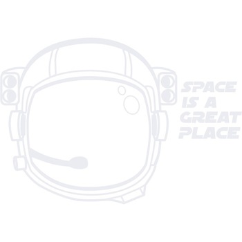 Astronaut - Sticker Decorativ - Alb polar - 99 x 68 cm Astronaut - Sticker Decorativ - Alb polar - 99 x 68 cm