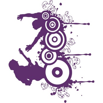 Arta si muzica - Sticker Decorativ - Indigo - 99 x 83 cm Arta si muzica - Sticker Decorativ - Indigo - 99 x 83 cm