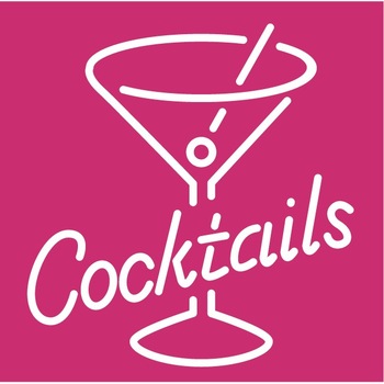 Cocktails - Sticker Decorativ - Magenta - 110 x 110 cm Cocktails - Sticker Decorativ - Magenta - 110 x 110 cm