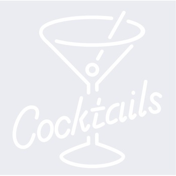 Cocktails - Sticker Decorativ - Alb polar - 83 x 83 cm Cocktails - Sticker Decorativ - Alb polar - 83 x 83 cm