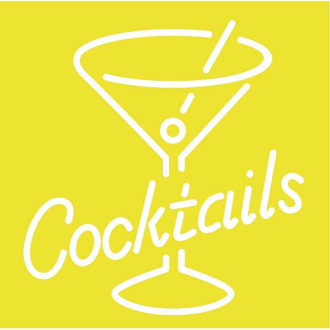 Cocktails - Sticker Decorativ - Lemon - 83 x 83 cm