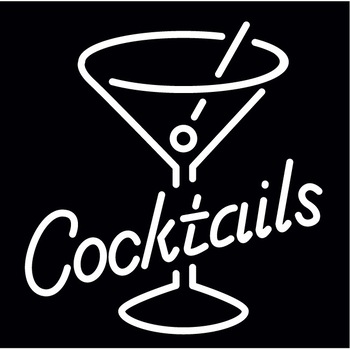 Cocktails - Sticker Decorativ - Negru - 110 x 110 cm Cocktails - Sticker Decorativ - Negru - 110 x 110 cm