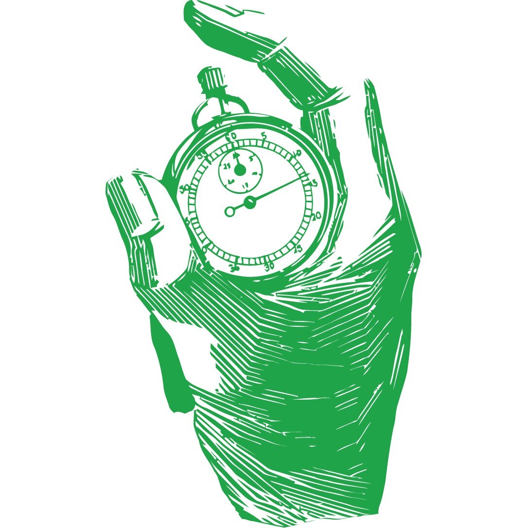 Timpul - Sticker Decorativ - Verde - 83 x 138 cm