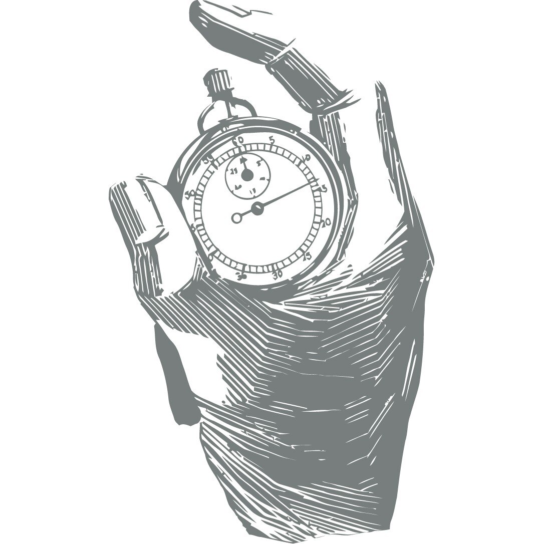 Timpul - Sticker Decorativ - Gri Metal - 83 x 138 cm