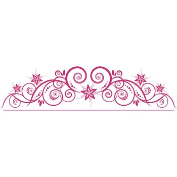 Decoratiune florala moderna - Sticker Decorativ - Magenta - 190 x 48 cm Decoratiune florala moderna - Sticker Decorativ - Magenta - 190 x 48 cm