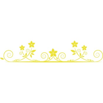 Ornament floral - Sticker Decorativ - Lemon - 190 x 40 cm Ornament floral - Sticker Decorativ - Lemon - 190 x 40 cm