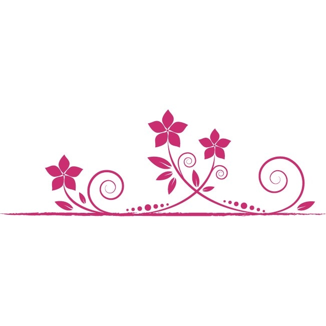 Natura invie - Sticker Decorativ - Magenta - 180 x 59 cm