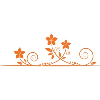 Natura invie - Sticker Decorativ - Portocaliu - 135 x 44 cm Natura invie - Sticker Decorativ - Portocaliu - 135 x 44 cm