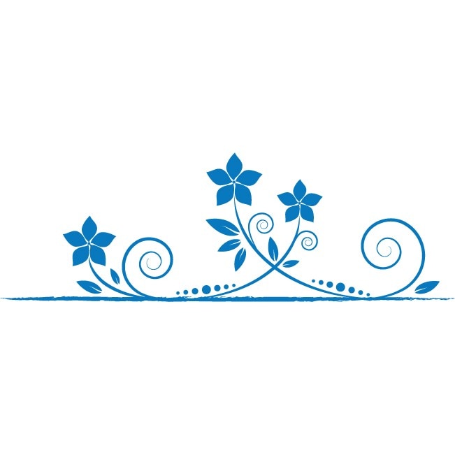 Natura invie - Sticker Decorativ - Albastru - 135 x 44 cm