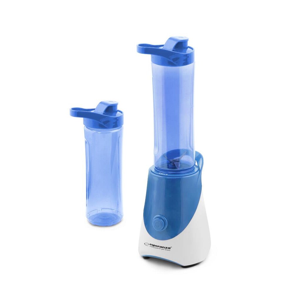 Blender esperanza ekm015b, 2 flacoane, albastru
