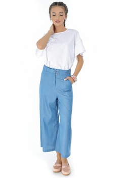 Pantaloni de dama, albastri, ROH, largi Pantaloni de dama, albastri, ROH, largi