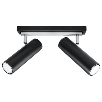 Plafoniera Direzione, Sollux Lighting, GU10, 2 X 40 W, Negru Plafoniera Direzione, Sollux Lighting, GU10, 2 X 40 W, Negru