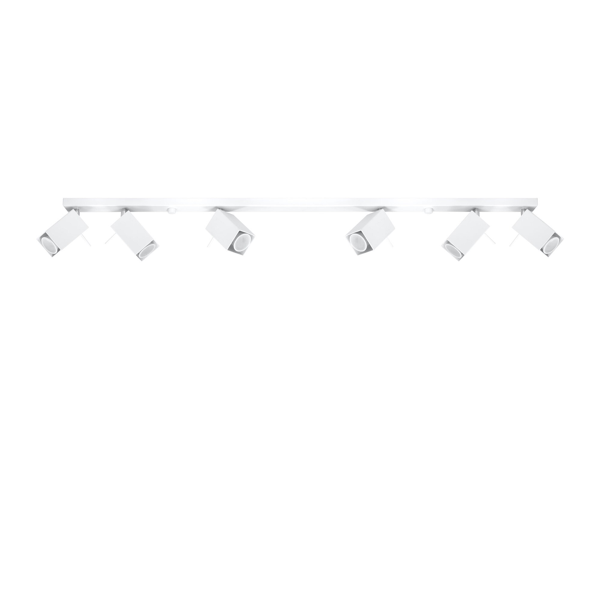 Plafoniera Sollux Lighting, Merida 6L, Otel, Alb