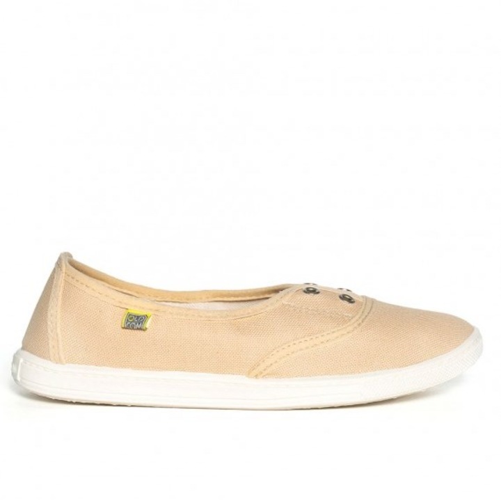 OLDCOM Sarah Canvas női cipő, Slip-on, bézs, 35-ös méret