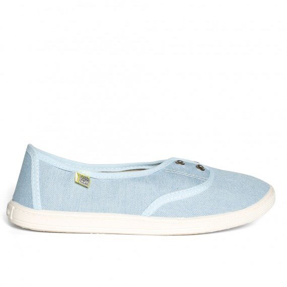 Tenisi Slip-on Sarah Denim deschis pentru dame, OLDCOM, Blue