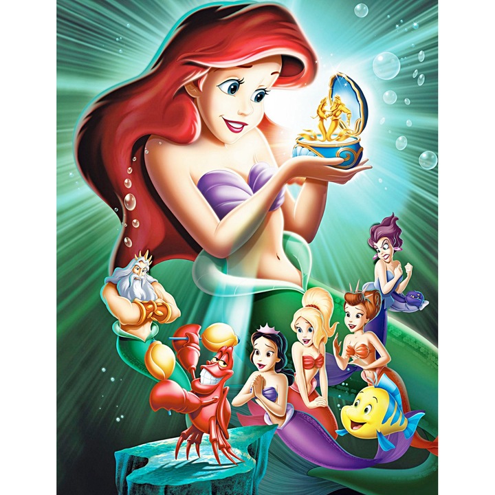 Ariel a kis hableány tapéta, 150 x 205 cm