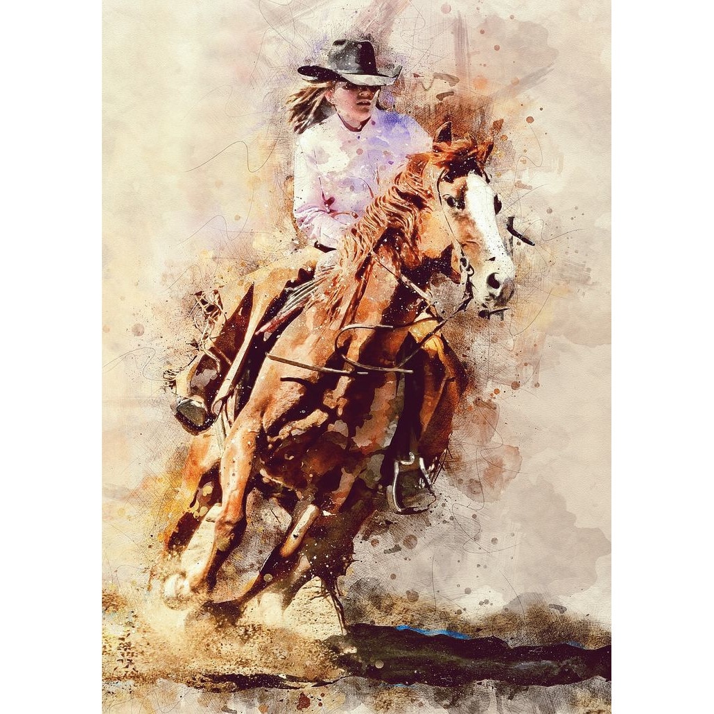 Autocolant Western rodeo, 135 x 225 cm