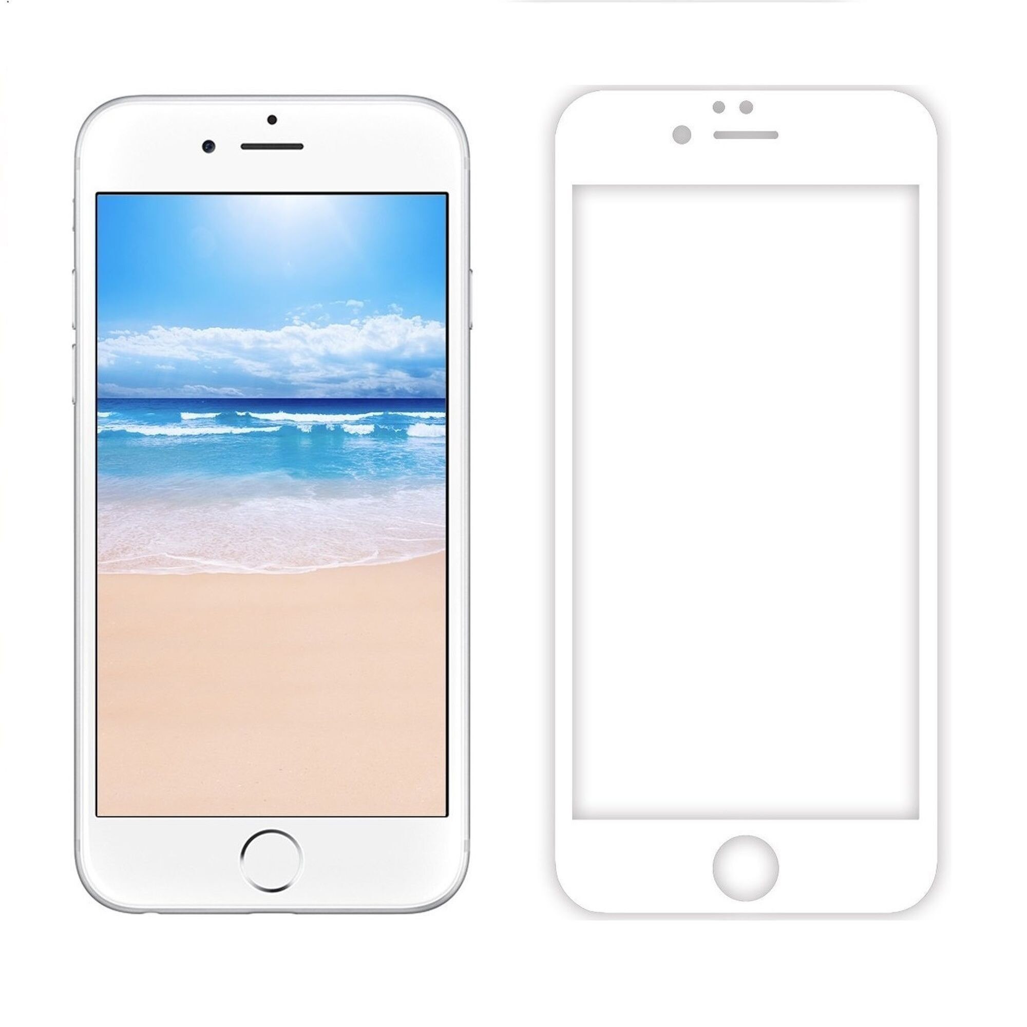 Sticla Securizata Full Screen Soft Edge 3D Iphone 7 - alb