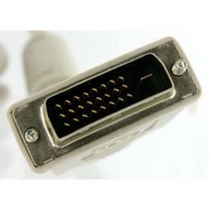 Cablu DVI-D la DVI-D dual link (24+1) cu ferita, 1.8 m, 04692, negru