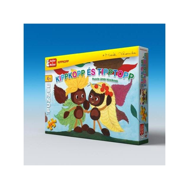 Puzzle Kellermayer Kippkopp si Tipptopp 64 piese