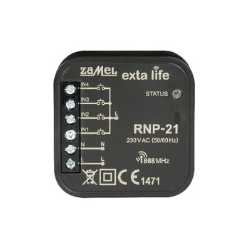 Transmitator radio, ZAMEL RNP-21, cu 4 canale, 230V, Negru Transmitator radio, ZAMEL RNP-21, cu 4 canale, 230V, Negru
