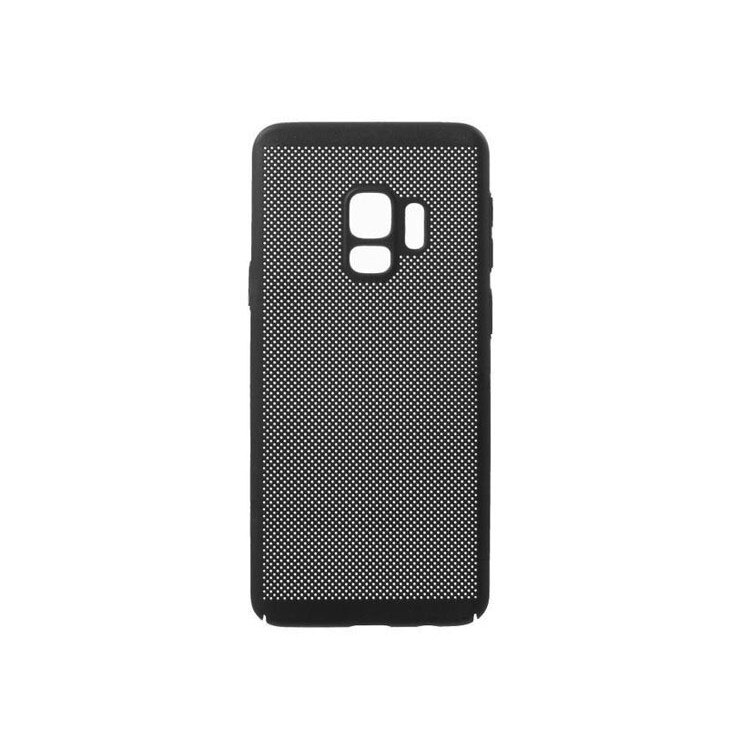 Husa perforata, Samsung Galaxy S9+ Plus, Plastic, Negru