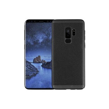 Husa perforata, Samsung Galaxy S9, Plastic, Negru Husa perforata, Samsung Galaxy S9, Plastic, Negru