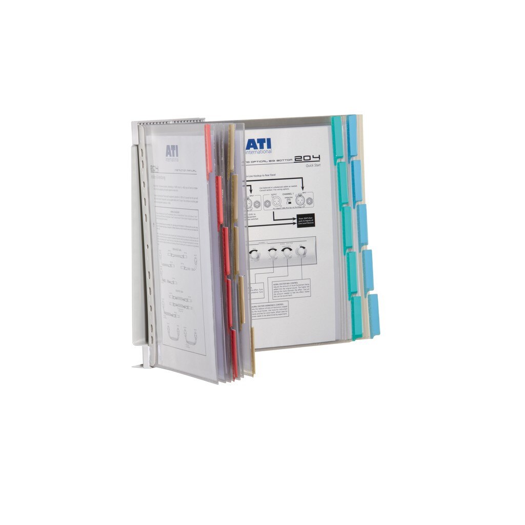 Suport metalic mural A4 cu 10 folii incluse Durable