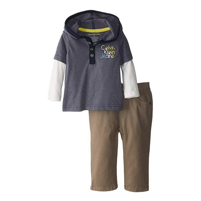 Set Hanorac + Jeans kaki, Calvin Klein Jeans, 18 luni