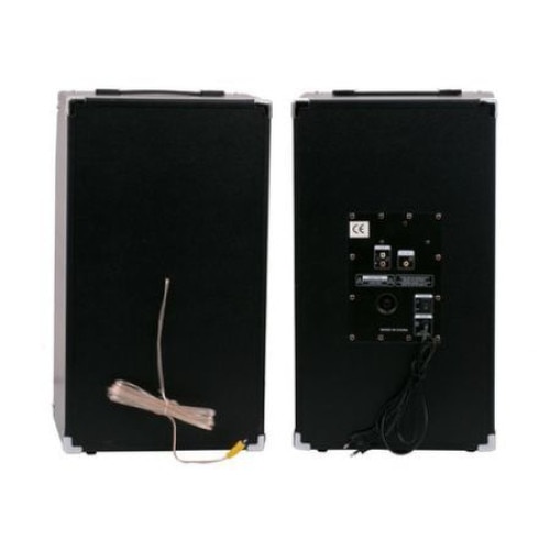 Boxe audio cu statie Profesionale, Karaoke, BT, USB / Aux in, 300 W, USB, joc lumini - beculete