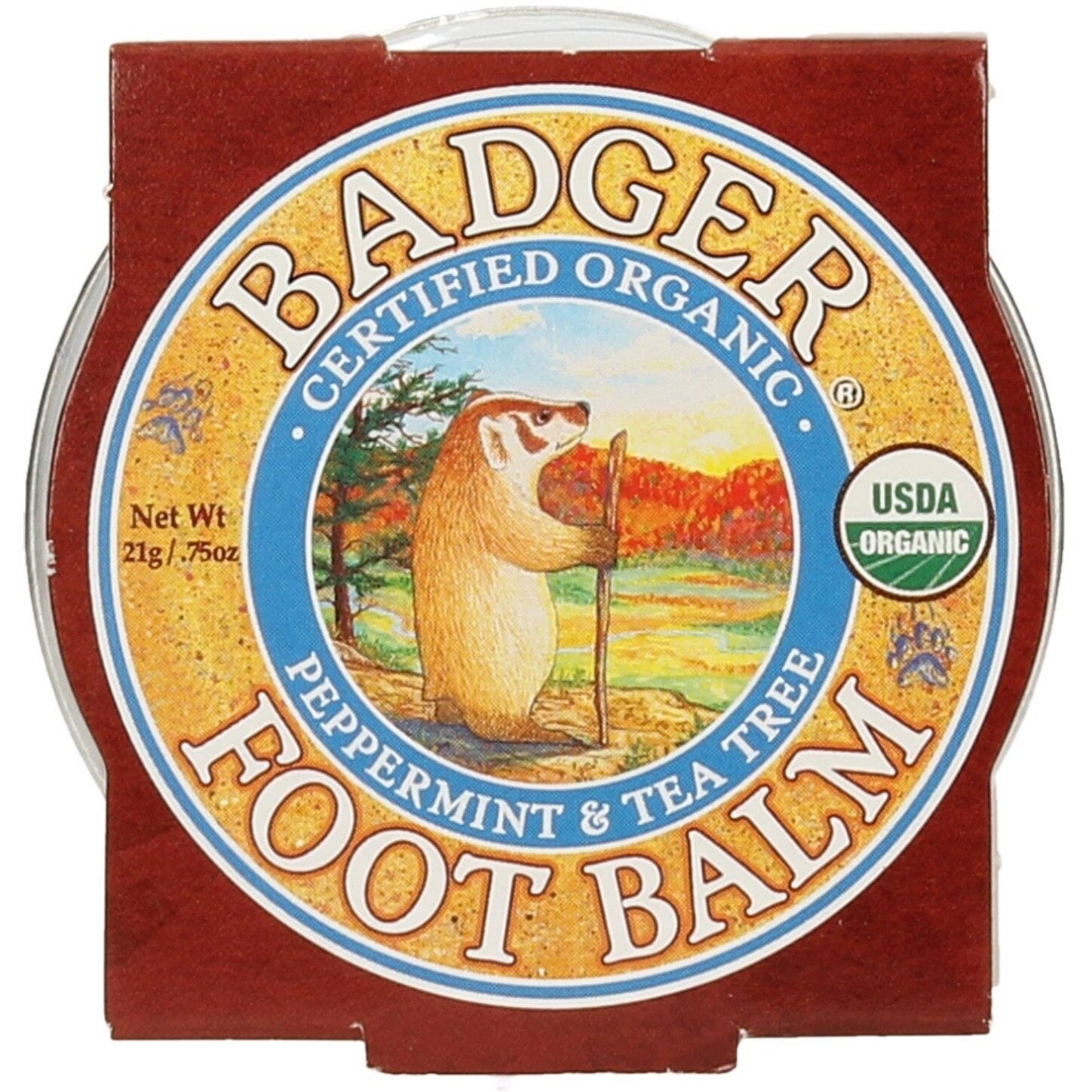 Mini balsam pentru picioare obosite si calcaie crapate Foot Balm 21 g Badger